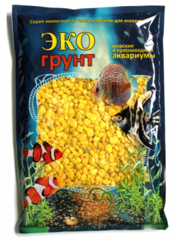 Цветная Мраморная Крошка Желтая (5-10 мм 3,5 кг)  